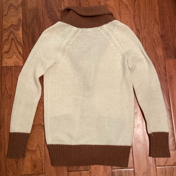 J.Crew cardigan in XXS in cream and brown. - Picture 2 of 3